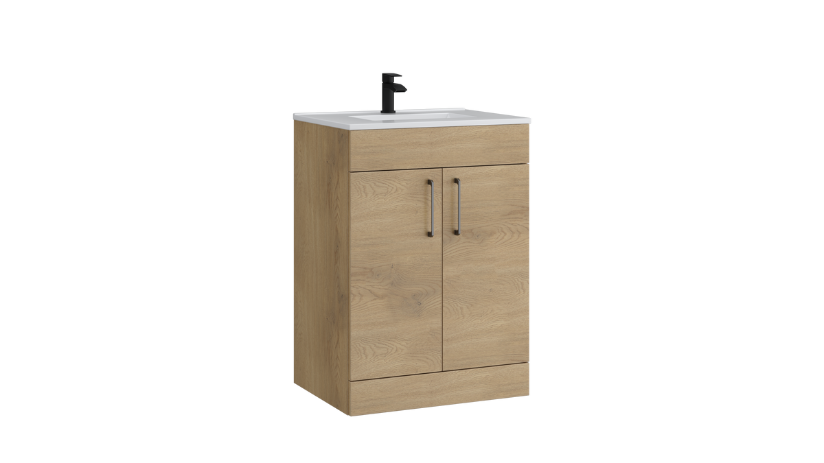 Dove 600mm 2 Door Floor Standing Unit Torro Oak