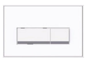 White Glass - Chrome Button