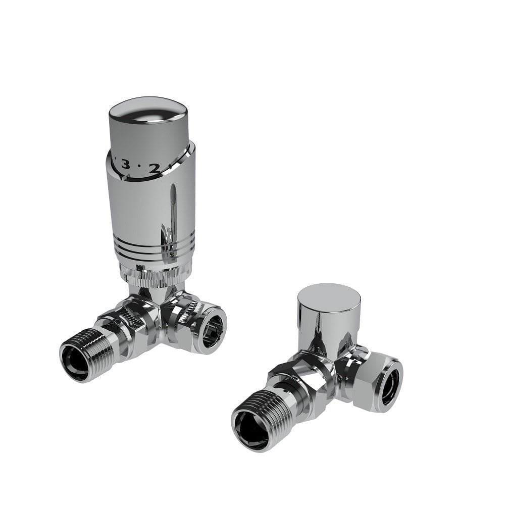 Design Twin Pack TRV, Chrome, Corner