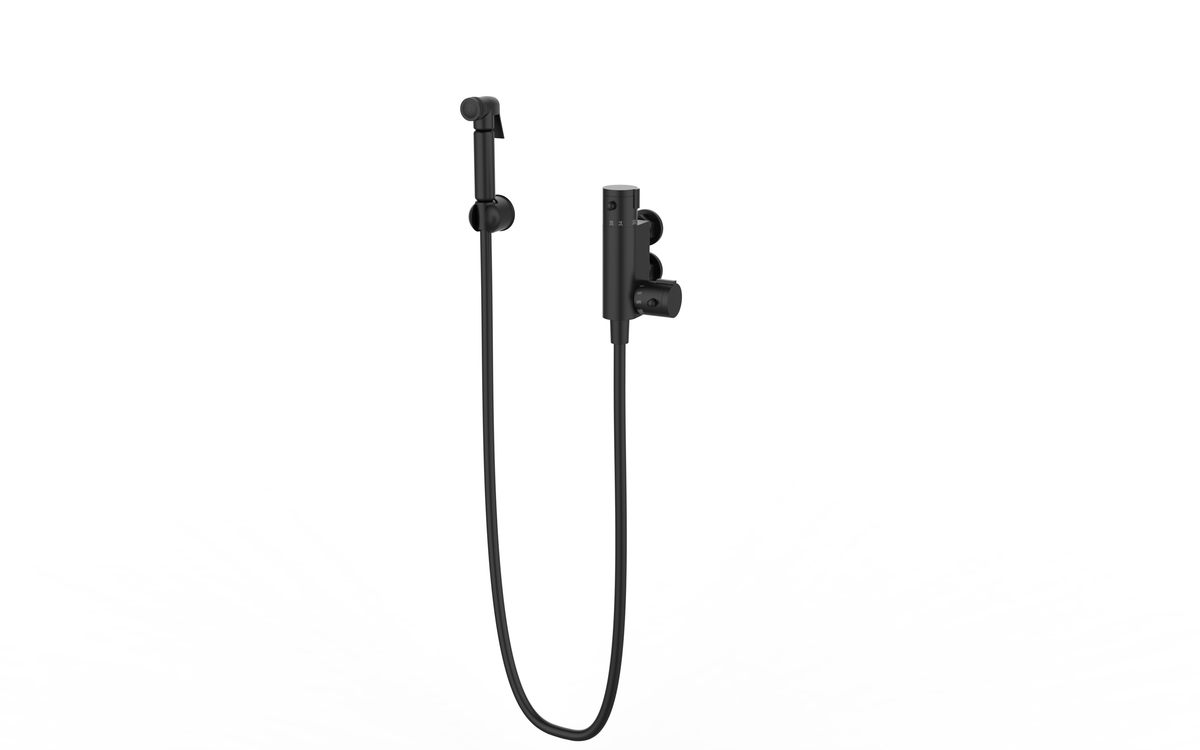 Nero Douche Kit with Therm. Mixing Valve Matt Black
