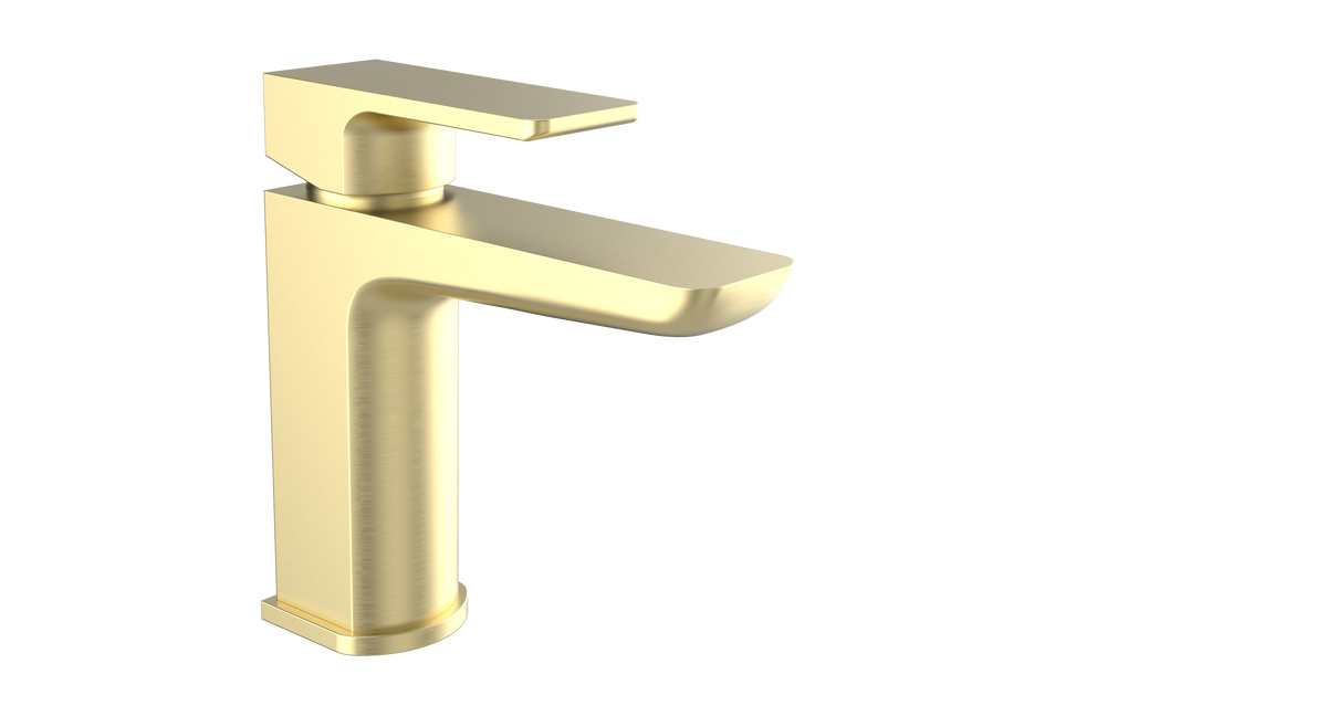 Kolt Mono Basin Mixer Brushed Brass
