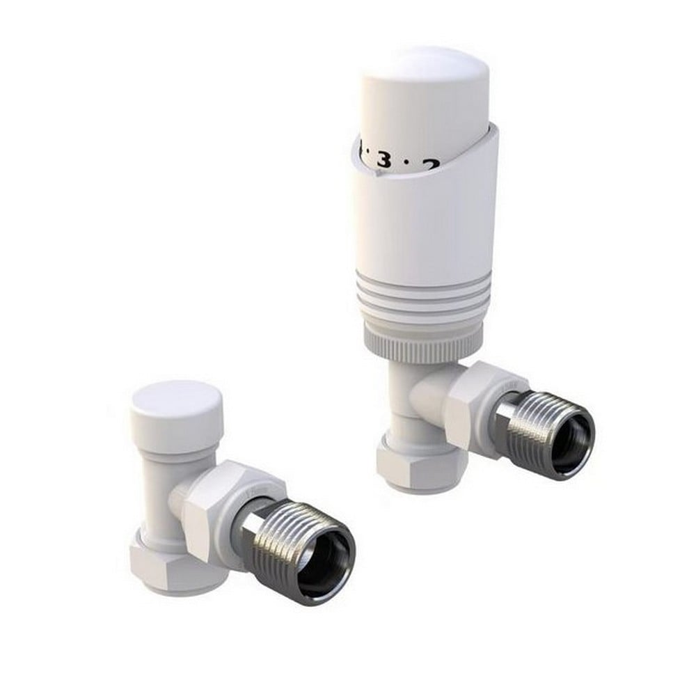Design Twin Pack TRV, White, Angled