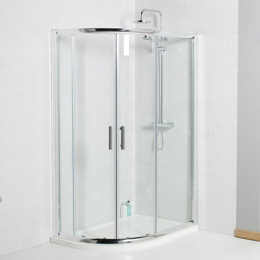 1000 x 800mm Koncept Offset Quadrant Enclosure 6mm