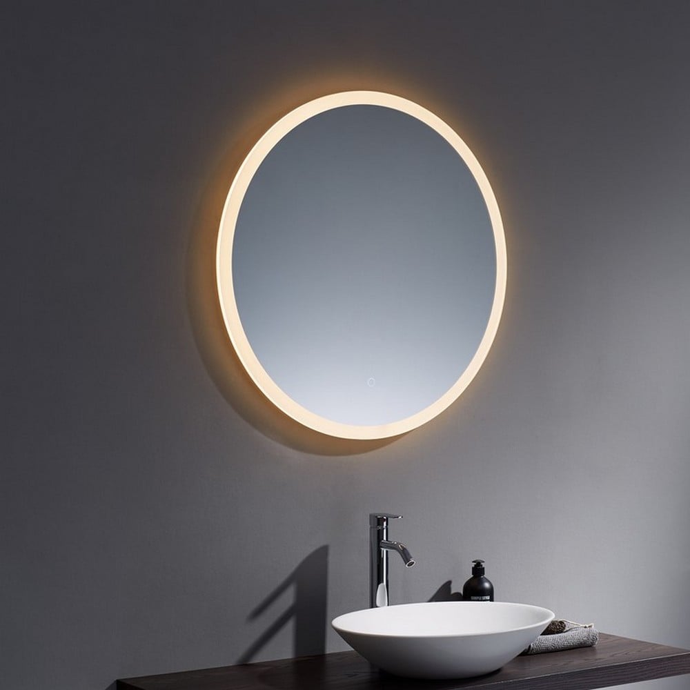 Burleigh 800mm Round with White Acrylic Edge