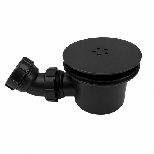 90mm Fast Flow Waste - Black