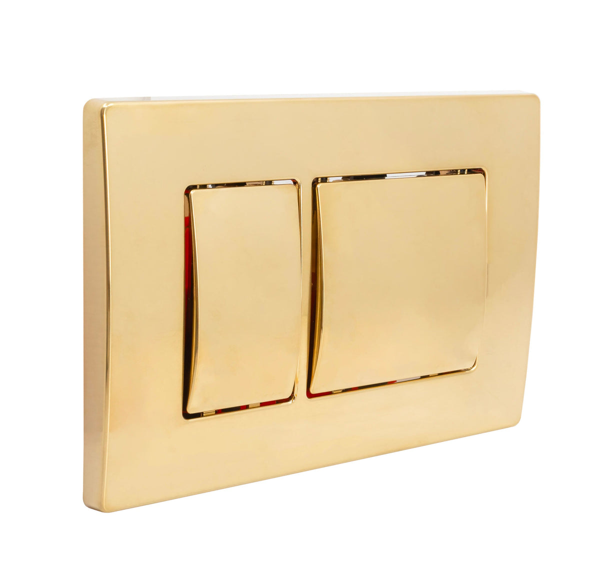 Keytec Brushed Brass Square Flushplate
