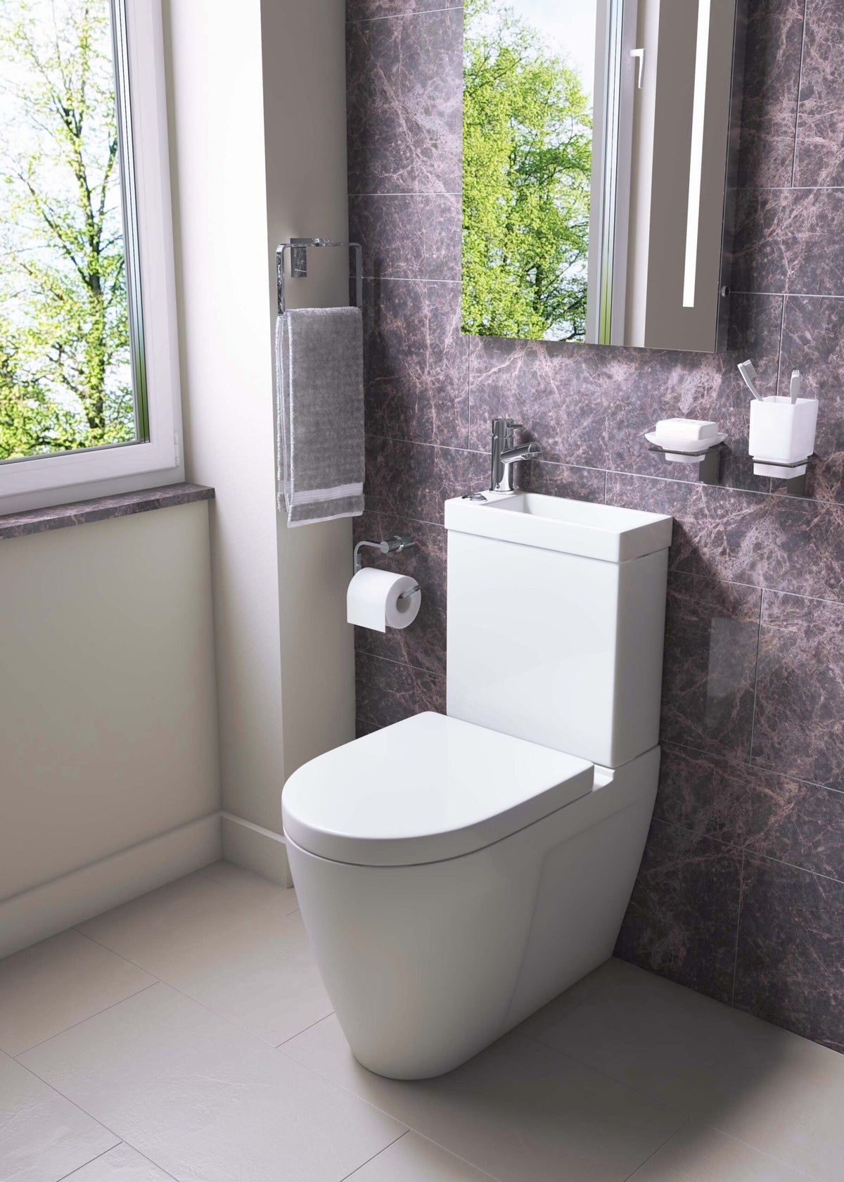 2 in 1 WC Pan & Seat