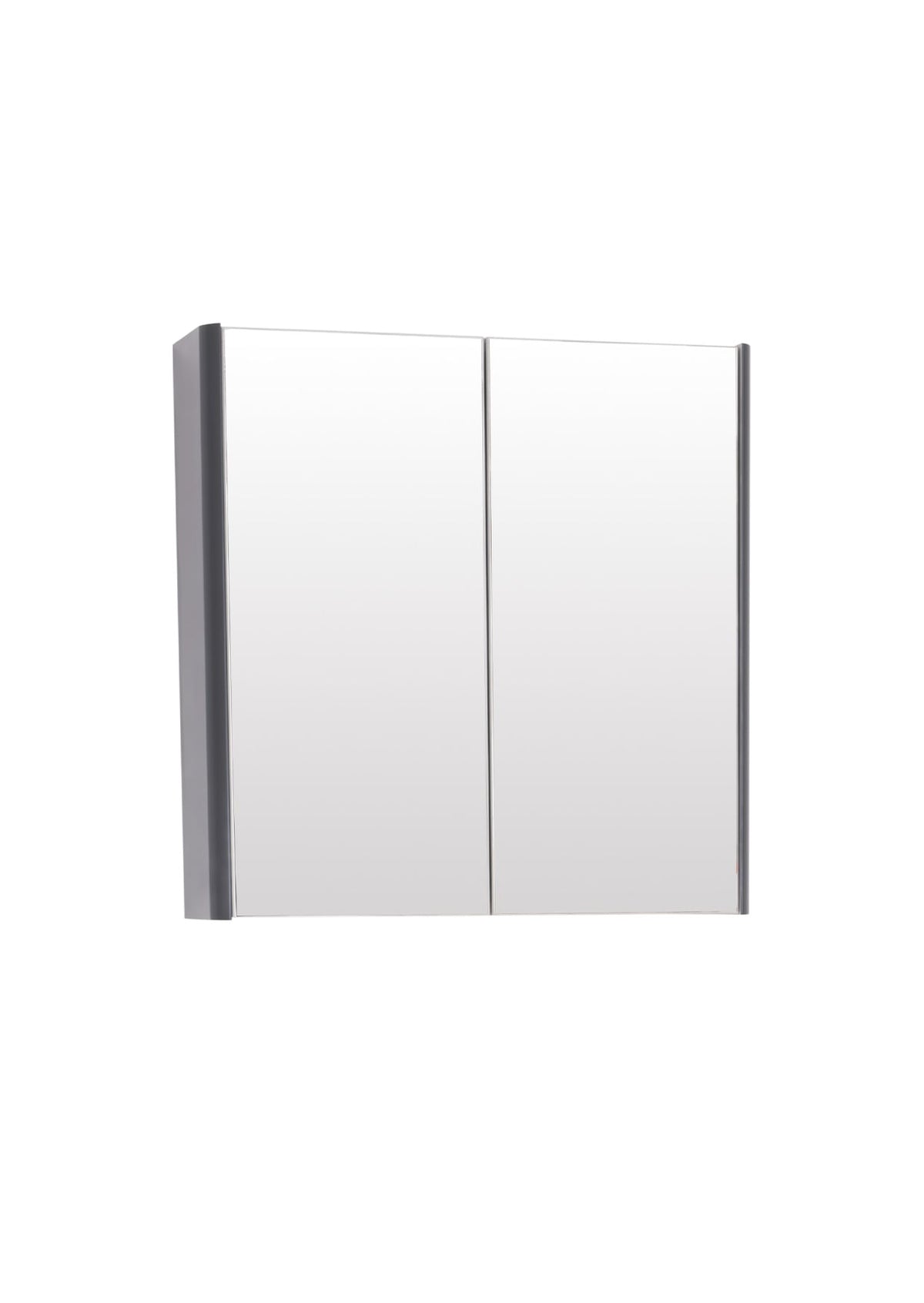 Options 24 600mm Mirror Cabinet Cool Grey