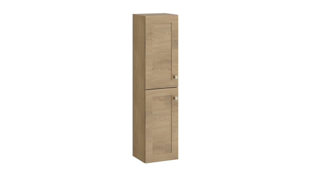 Sanctuary Wall Hung Tall Unit Torro Oak