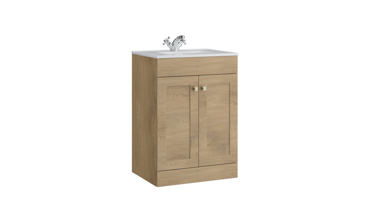 Sanctuary 500mm 2 Door Floor Standing Unit Torro Oak