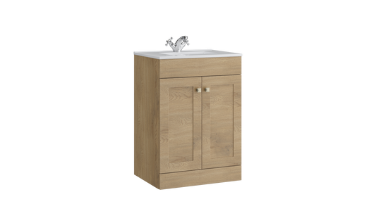 Sanctuary 500mm 2 Door Floor Standing Unit Torro Oak