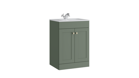 Sanctuary 500mm 2 Door Floor Standing Unit Corymbia Green