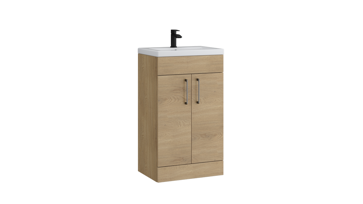 Dove 500mm 2 Door Floor Standing Unit Torro Oak