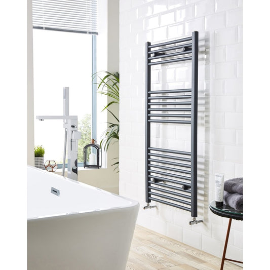 22mm Straight Towel Rail 500mm x 1600mm - Textured Grey