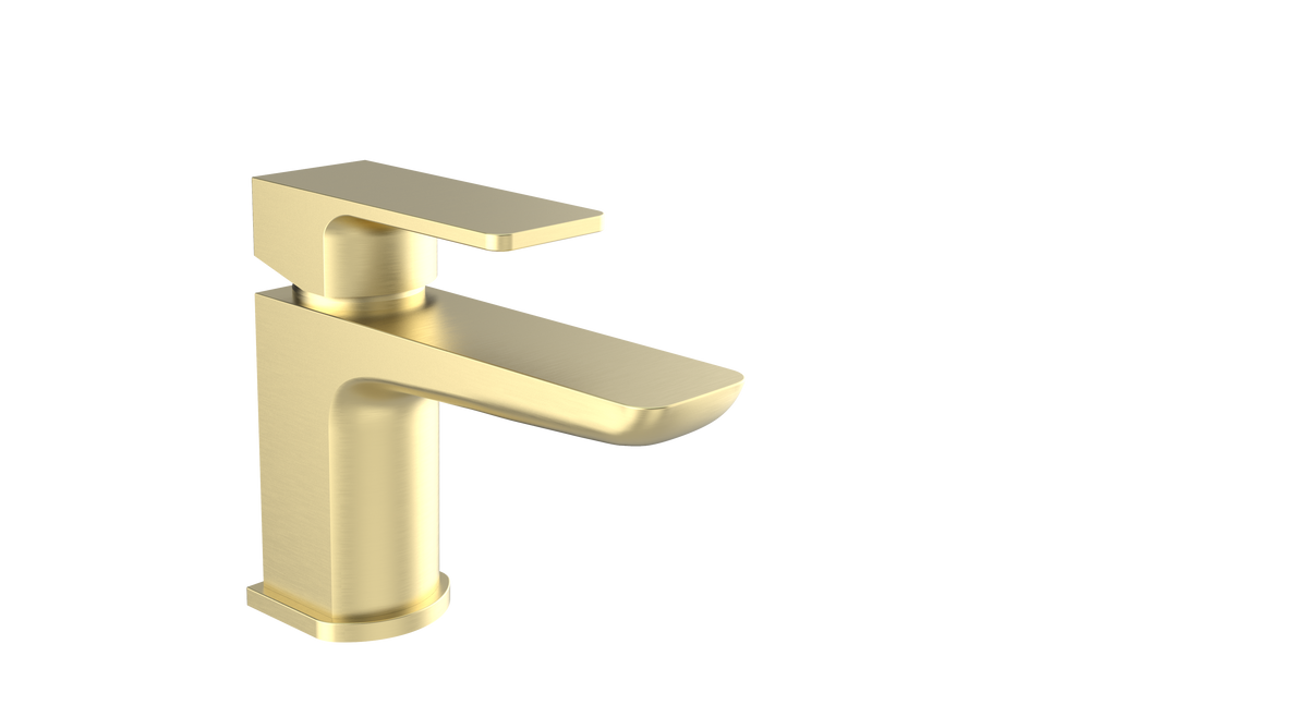 Kolt Mini Mono Basin Mixer Brushed Brass