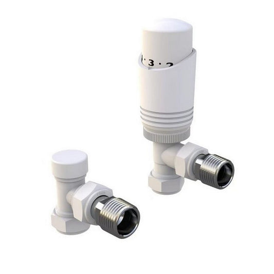 Design Twin Pack TRV, White, Angled
