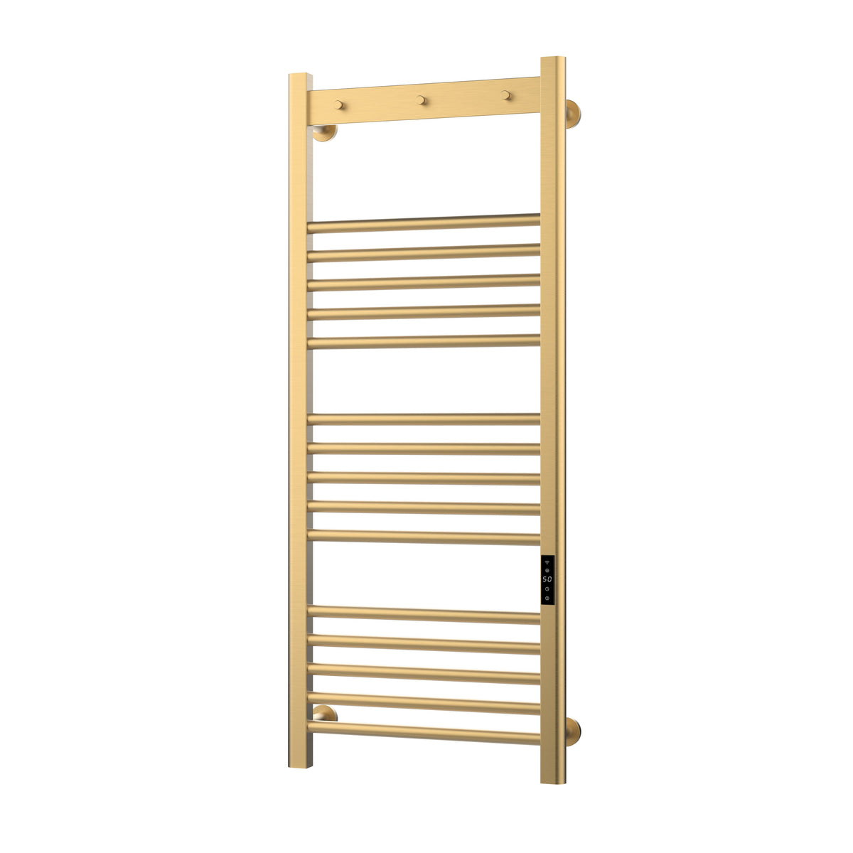 Toro Smart Dry Electric Towel Rail 1200 x 500mm - Brushed Brass