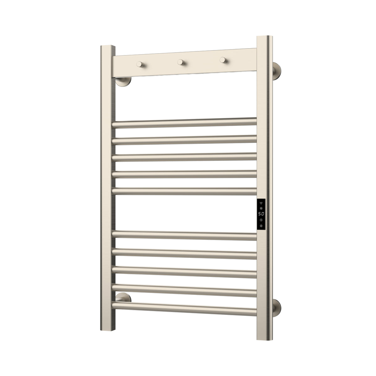 Toro Smart Dry Electric Towel Rail 800 x 500mm - Brushed Nickel