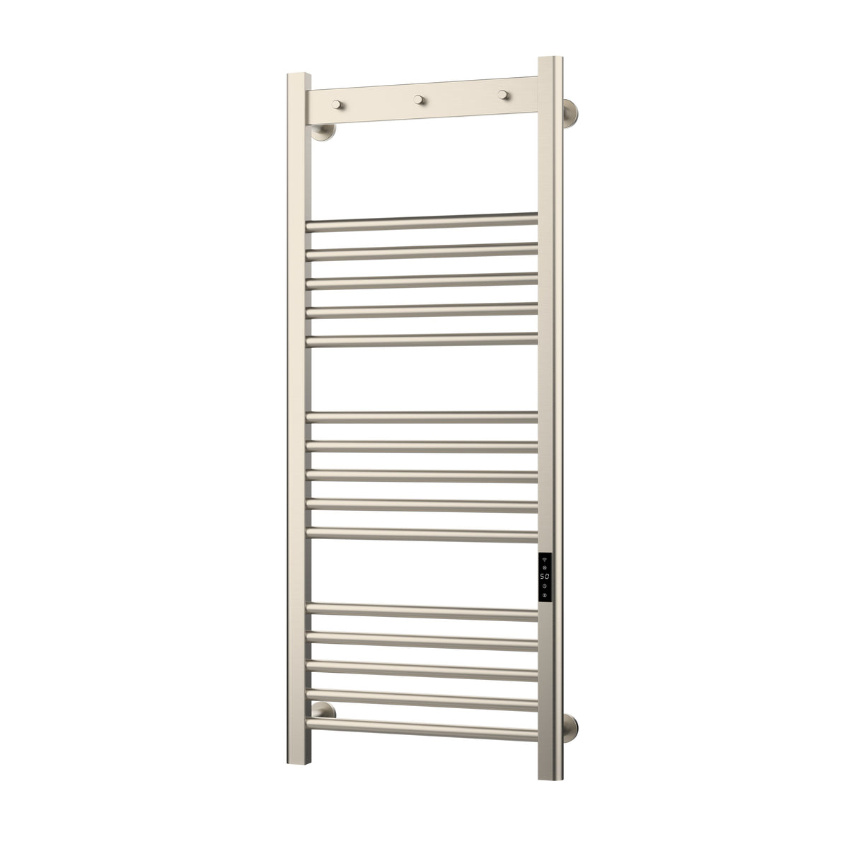 Toro Smart Dry Electric Towel Rail 1200 x 500mm - Brushed Nickel